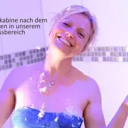 Schneekabine im Saunabereich