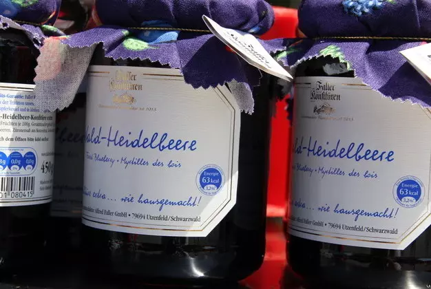 Heidelbeermarmelade in den Heidelbeerwochen im Entztal